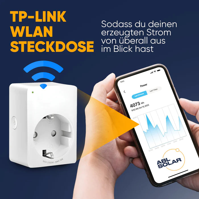 Solarstrom-Messung WLAN-Steckdose TP-Link Tapo P110